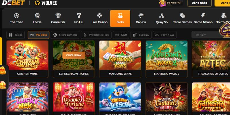 Tìm hiểu sơ lược về sảnh Debet Slots